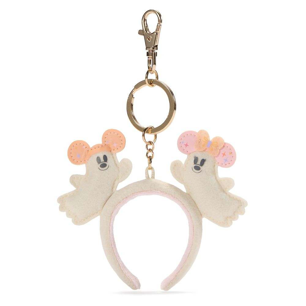 Mickey and Minnie Mouse Cutie Ghost Plush Keychain Bag Charm | Disney Store