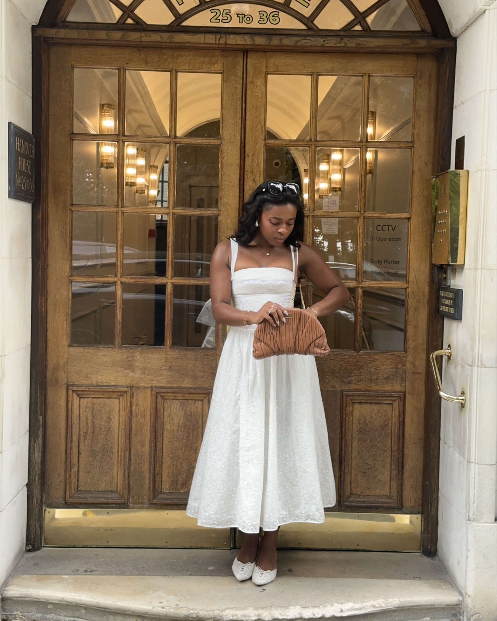 White Broderie Anglaise Midi Vivien Dress from House of CB 🤍

#LTKStyleTip