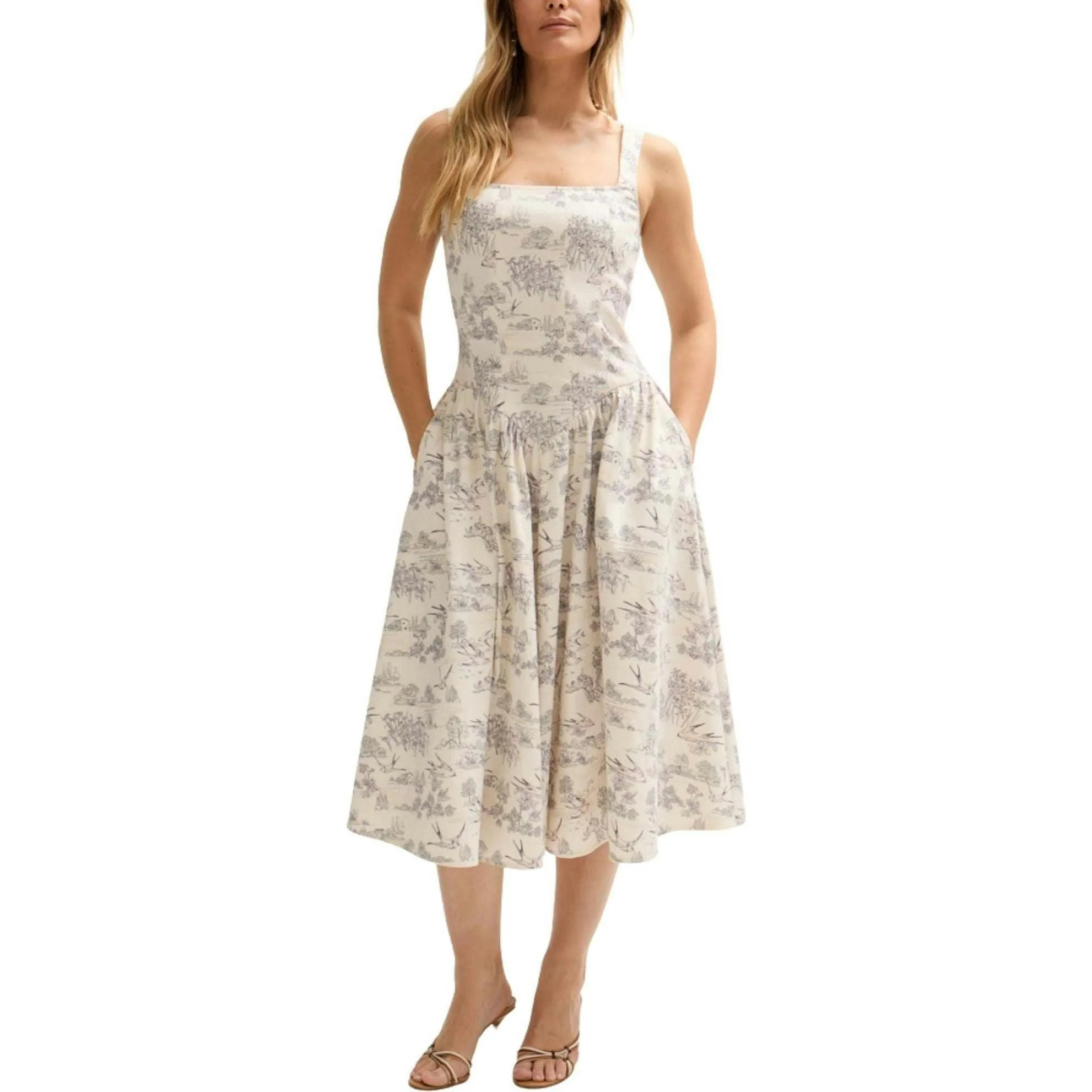 Hayley Corset Inspired Midi Dress Open Miscellaneous / 12 | Maisonette