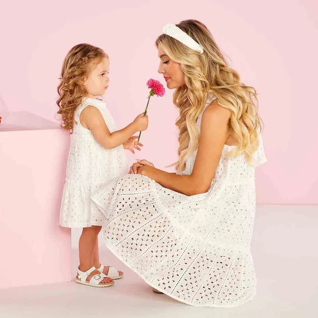 Eyelet Tiered White Dress | Classic Whimsy