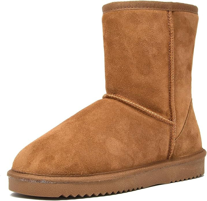 DREAM PAIRS Women's Shorty-New Mid Calf Winter Snow Boots | Amazon (US)