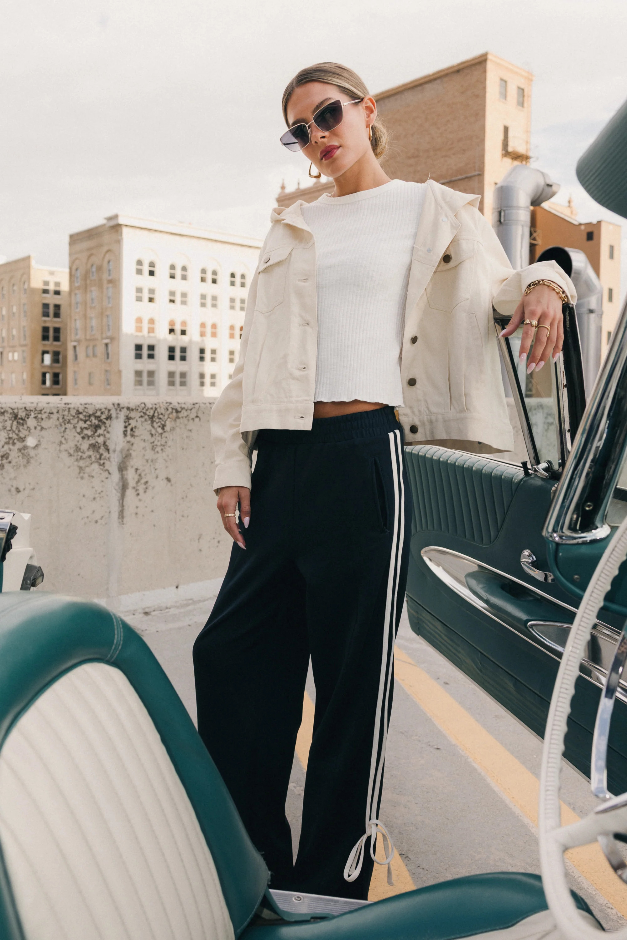 Astrid Track Pants in Navy | Böhme US