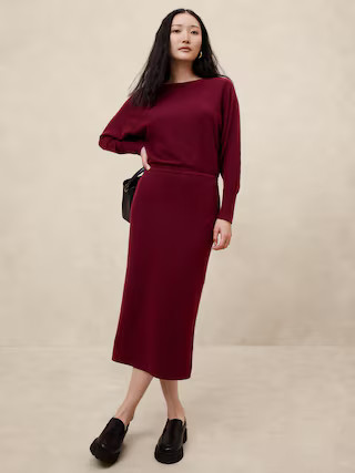 Ribbed Midi Sweater Dress | Banana Republic Factory | Banana Republic Factory