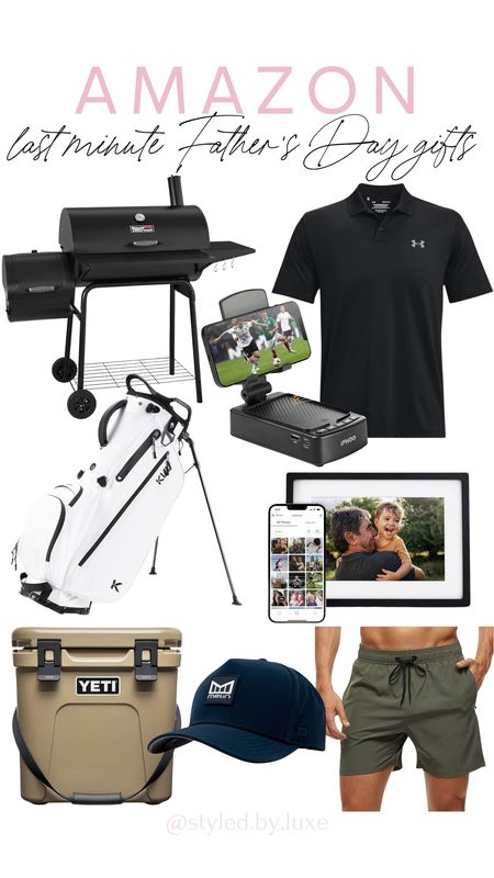 Amazon last minute Father’s Day gifts!

Grill, golf bag, performance polo, Father’s Day gift ideas, yeti cooler, men’s outfit, men’s hat, men’s swim

#LTKSeasonal #LTKGiftGuide #LTKMens