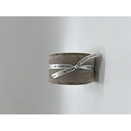 Taupe Frey Edge Christmas Ribbon, 12 foot, by My Texas House | Walmart (US)