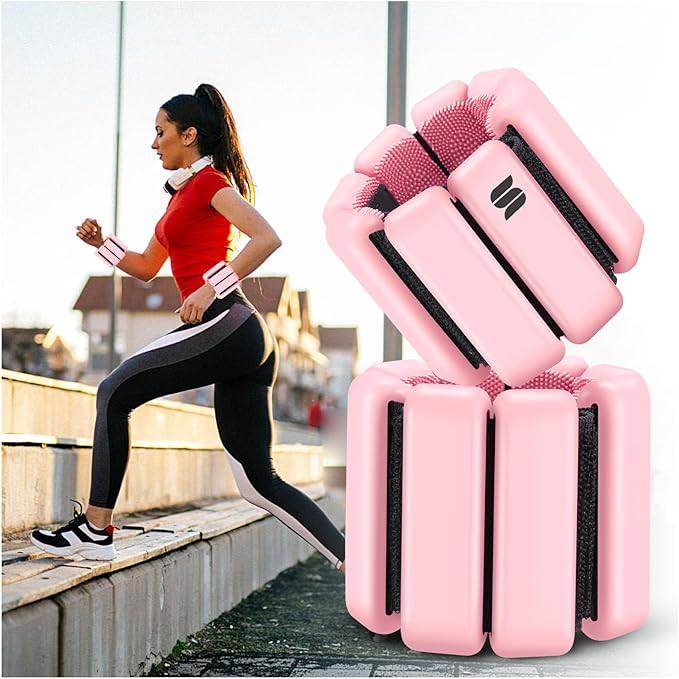 Silegusta Wrist and Ankle Weights 1LB Each, Arm Weights for Women Comfortable and Breathable, Fre... | Amazon (US)