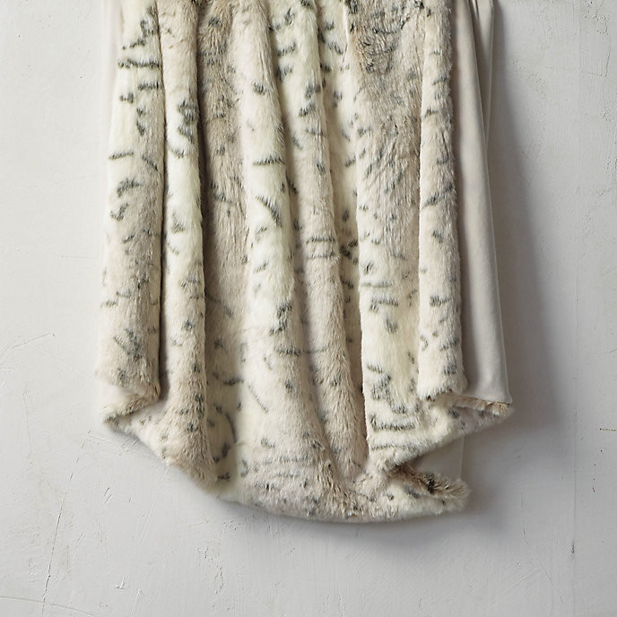 Luxury Faux Fur Throw | Frontgate