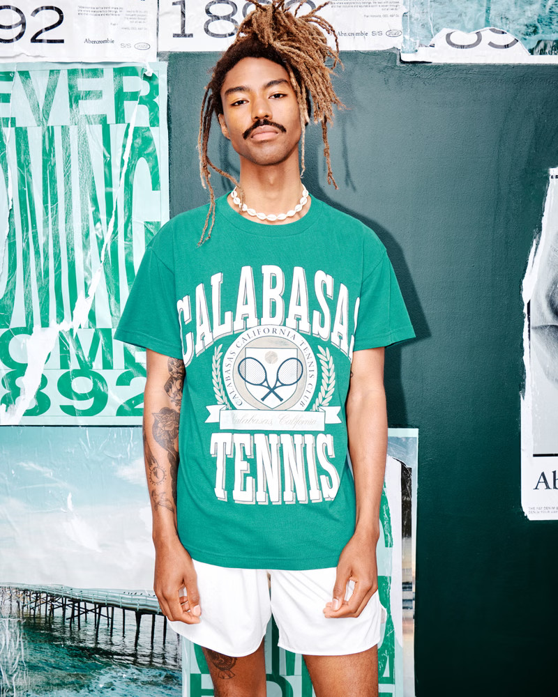 Tennis Graphic Tee | Abercrombie & Fitch (US)