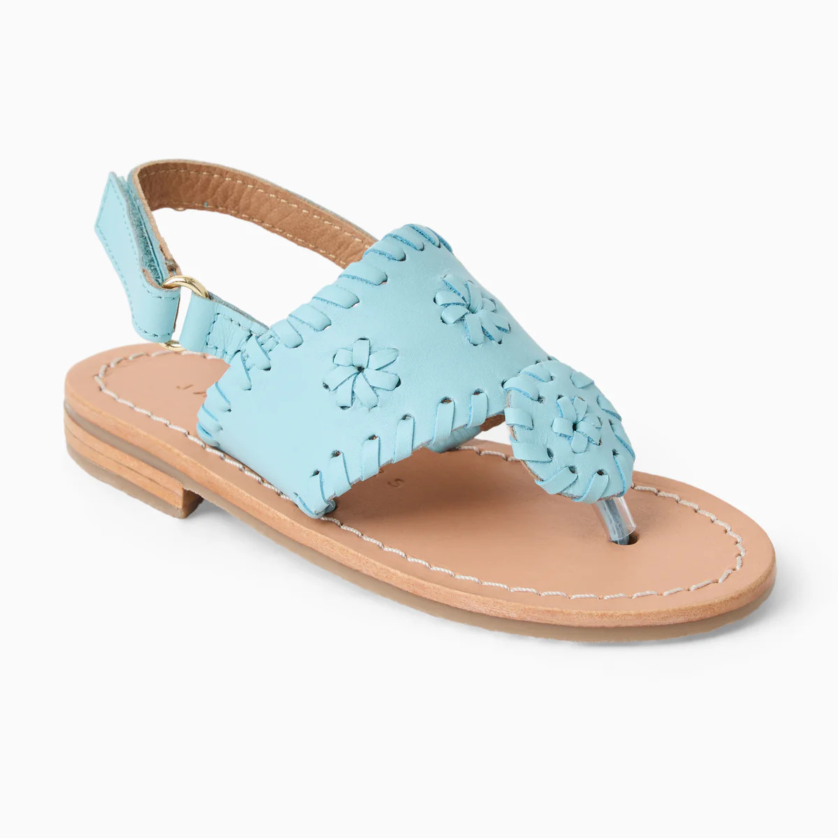Jack Rogers Toddler Jacks Flat Sandals — Light Blue Nappa | Jack Rogers