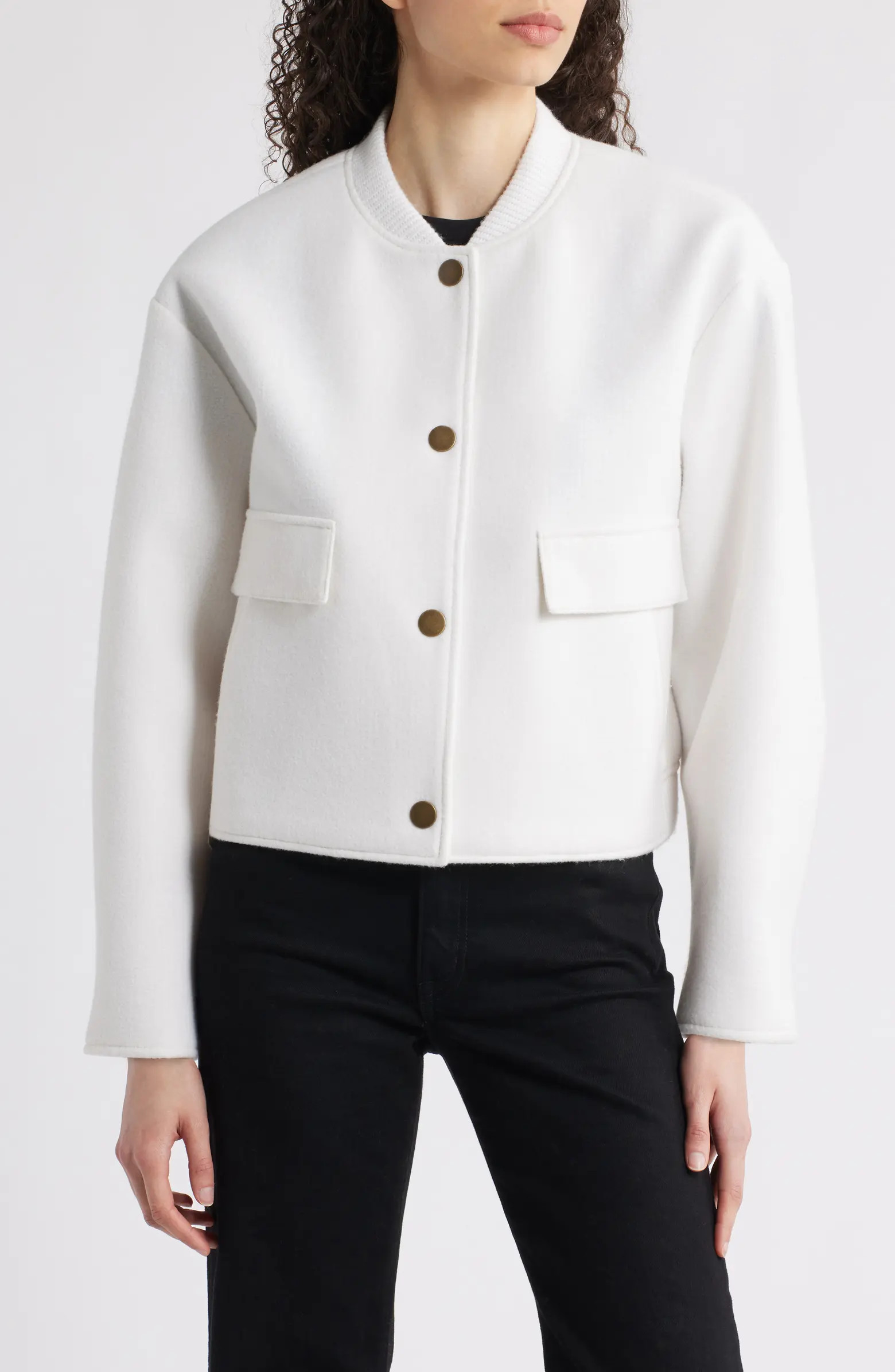 Bernardo Felt Crop Jacket | Nordstrom | Nordstrom