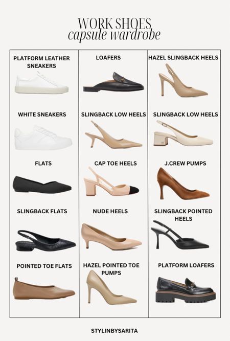 Shoes, shoe guide, capsule wardrobe shoes 

#LTKunder50 #LTKshoecrush #LTKstyletip