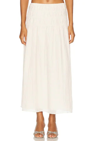 LPA Emelia Skirt in Ivory | FWRD 