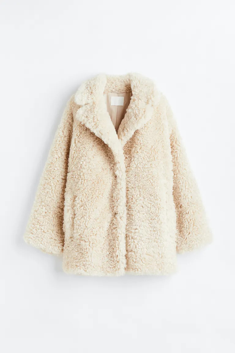 Single-breasted Teddy Jacket | H&M (US + CA)