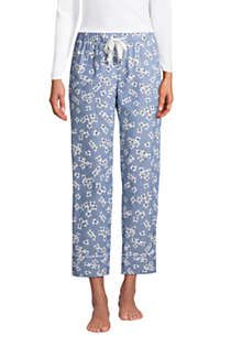 Draper James x Lands' End Women's Cotton Chambray Pajama Crop Pants | Lands' End (US)