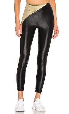 KORAL Chase High Rise Infinity Legging in Black & Gold from Revolve.com | Revolve Clothing (Global)