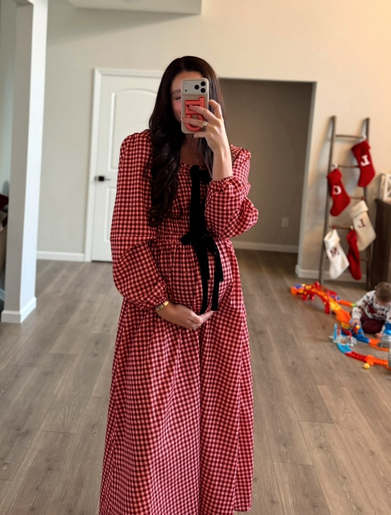 this dress on the bump🥹🥰 a few other darling patterns / colors!!🎀

#LTKSeasonal #LTKmomlife #LTKBump