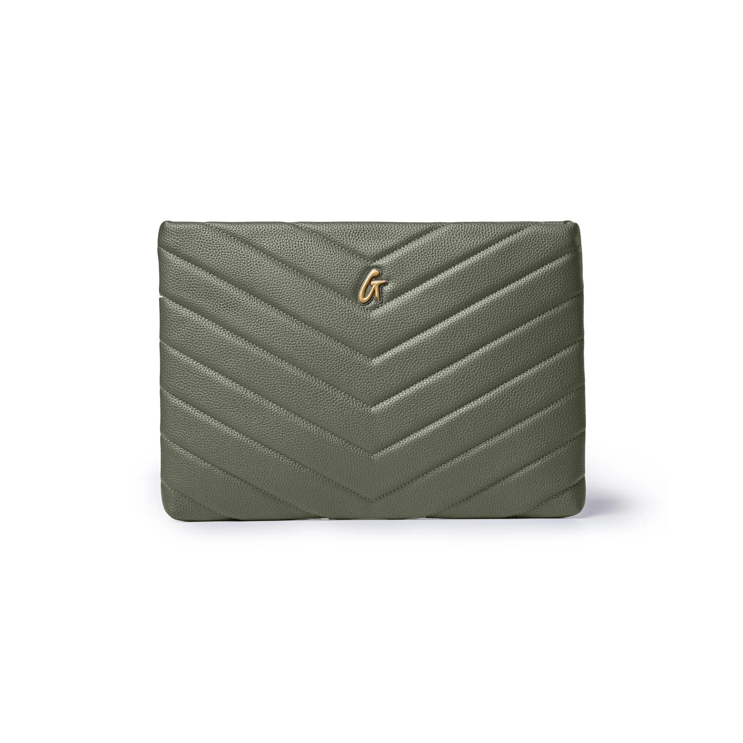 PEBBLE LAPTOP SLEEVE - OLIVE GREEN | Glam-Aholic Lifestyle