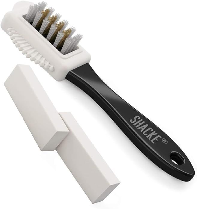 Shacke Suede & Nubuck 4-Way Leather Brush Cleaner + 2 Erasers | Amazon (US)