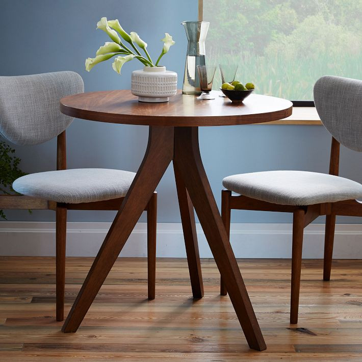 Tripod Dining Table (30") - Walnut | West Elm CA