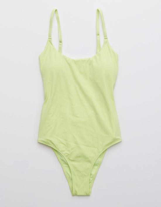 OFFLINE Real Me Ruched Scoop One Piece Swimsuit | American Eagle Outfitters (US & CA)