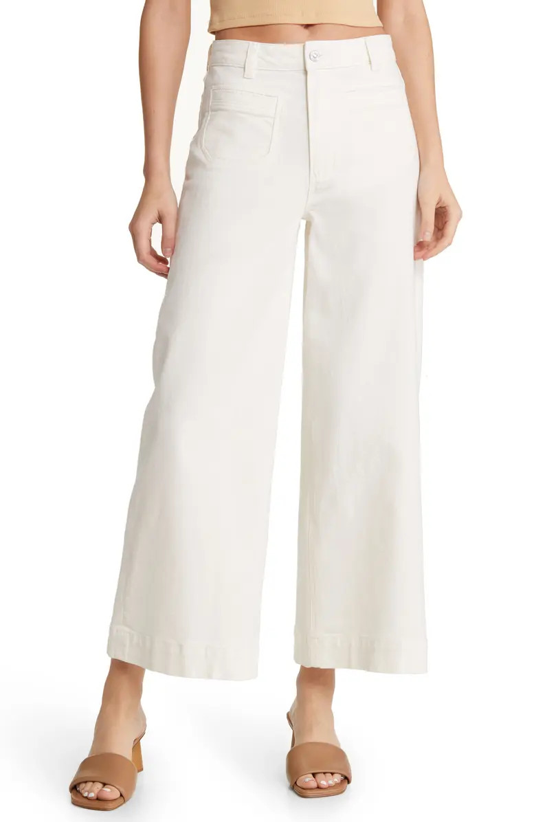 Harper High Waist Ankle Wide Leg Jeans | Nordstrom