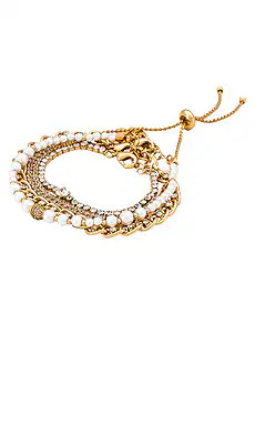 Ettika Chain Bracelet Set in Gold from Revolve.com | Revolve Clothing (Global)