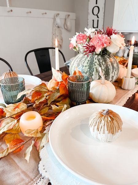 All the Thanksgiving touches! Love these wheat resin pumpkins 🌾

#LTKSeasonal #LTKhome #LTKfamily