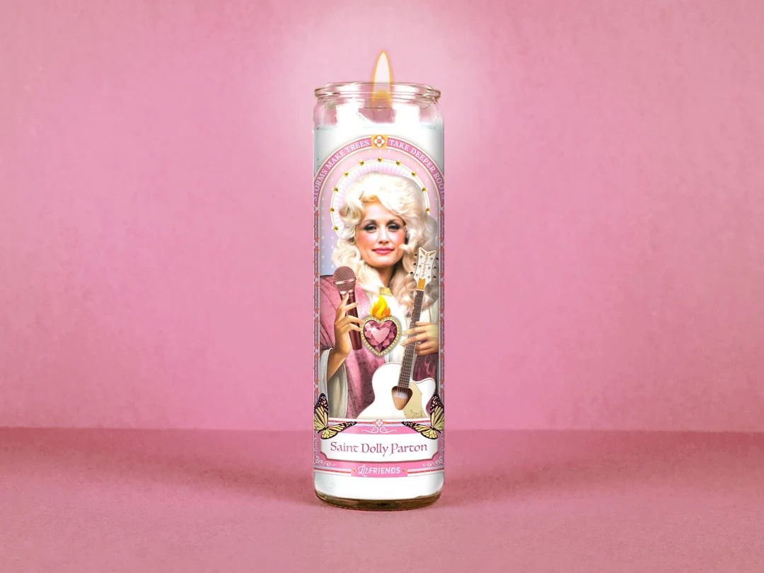 Saint Dolly Parton Celebrity Prayer Candle: Non Scented 8 - Etsy | Etsy (US)