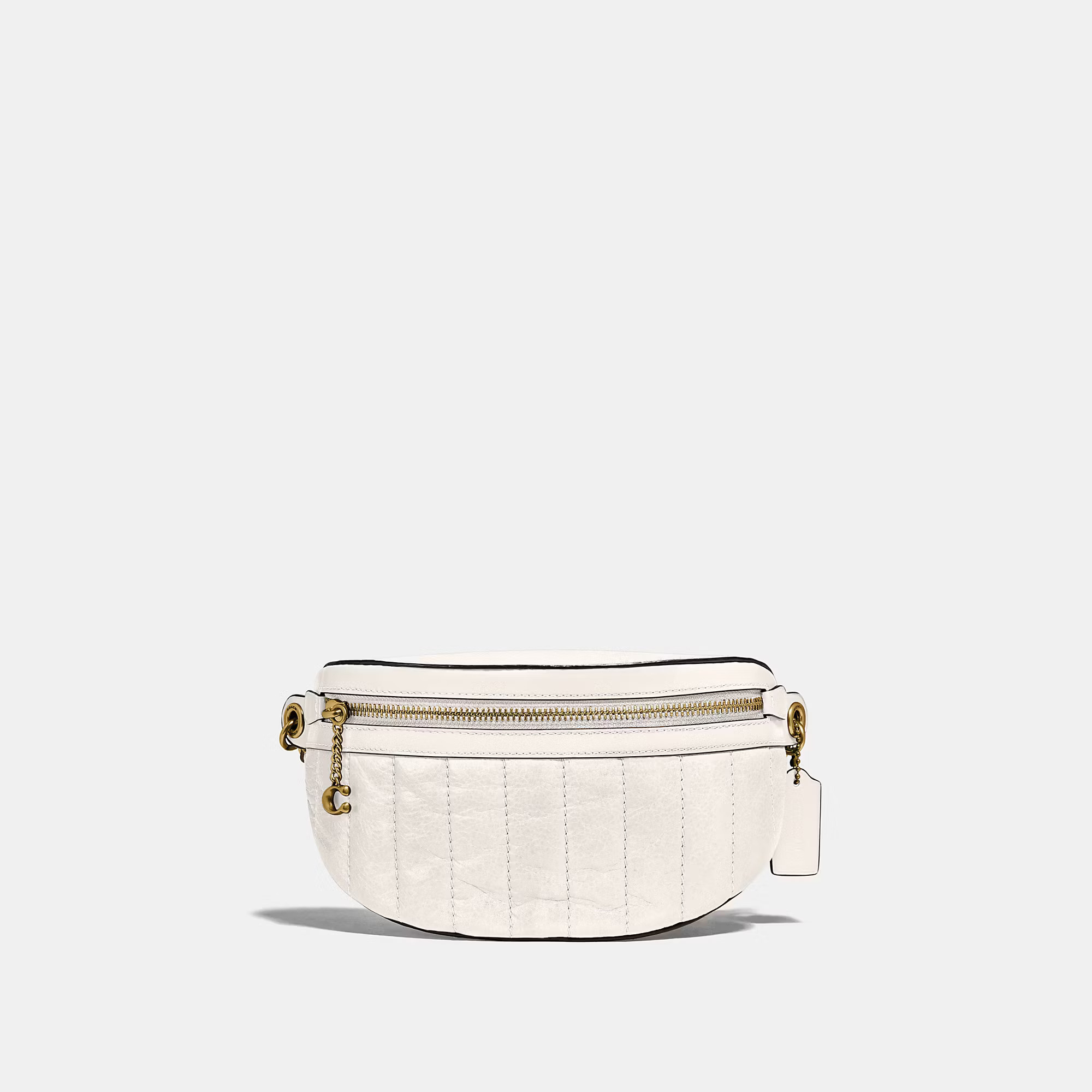 Coach Outlet Chain Belt Bag With Quilting - White | Coach Outlet US
