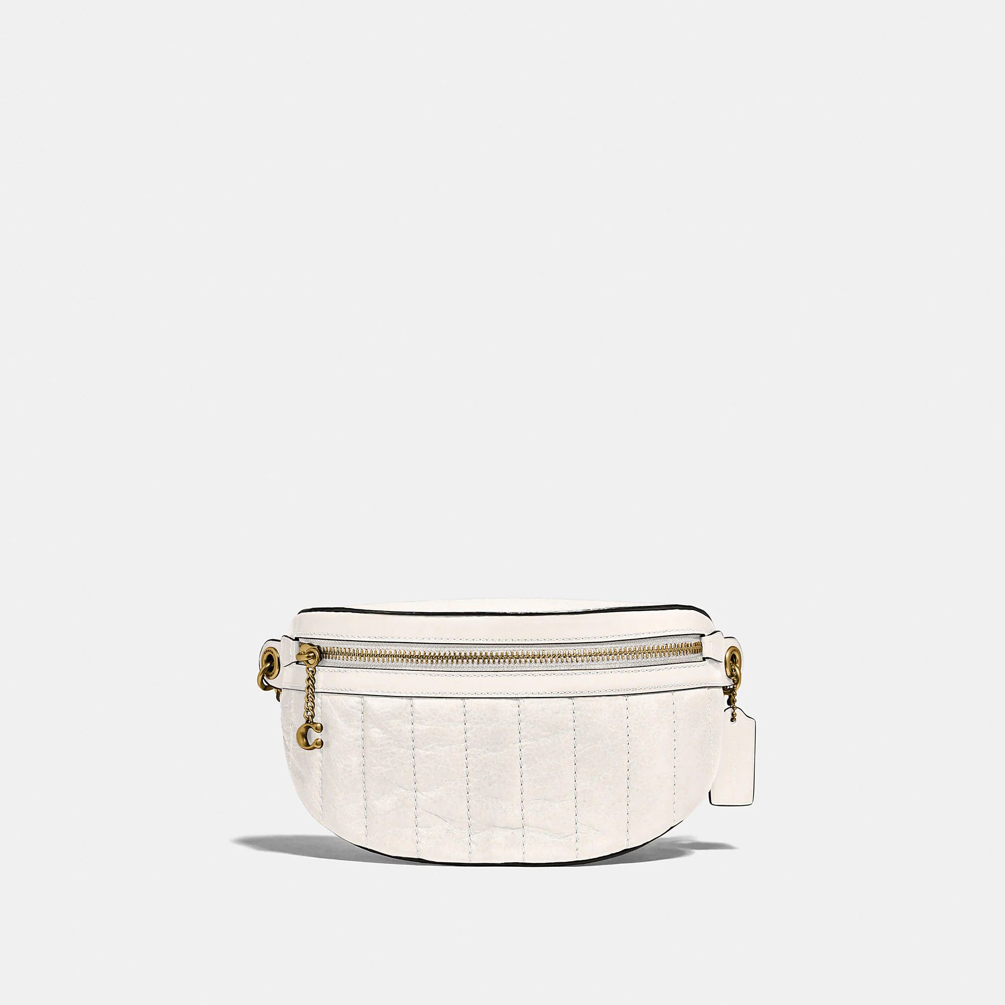 Coach Outlet Chain Belt Bag With Quilting - White | Coach Outlet