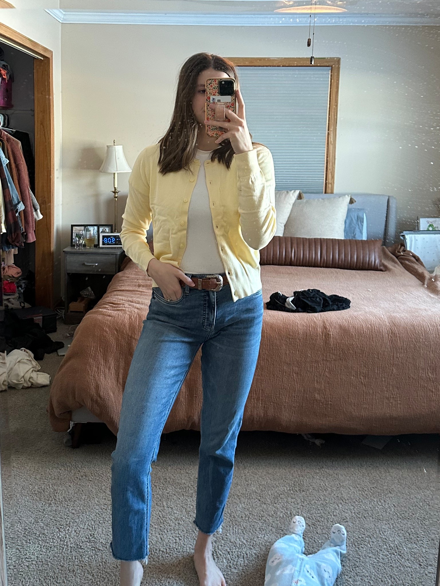 Spring yellow cardigan 

#LTKWorkwear #LTKootd #LTKmomlife