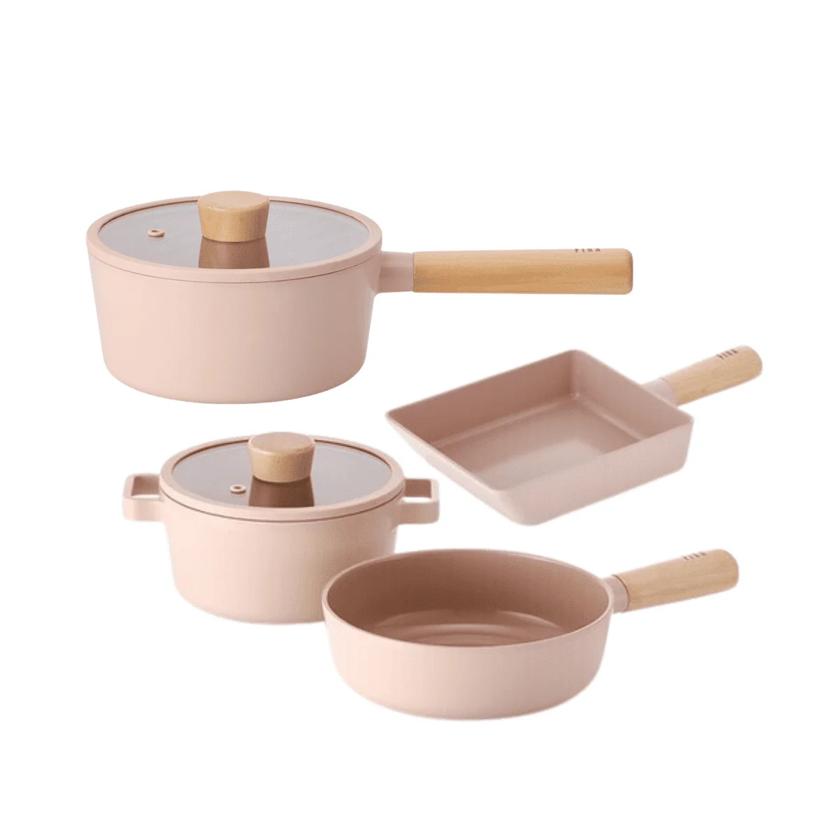 Neoflam Fika Utensilios de Cocina Antiadherentes Color Melocotón, Mini Olla con Tapa y Sartén, ... | Walmart (US)
