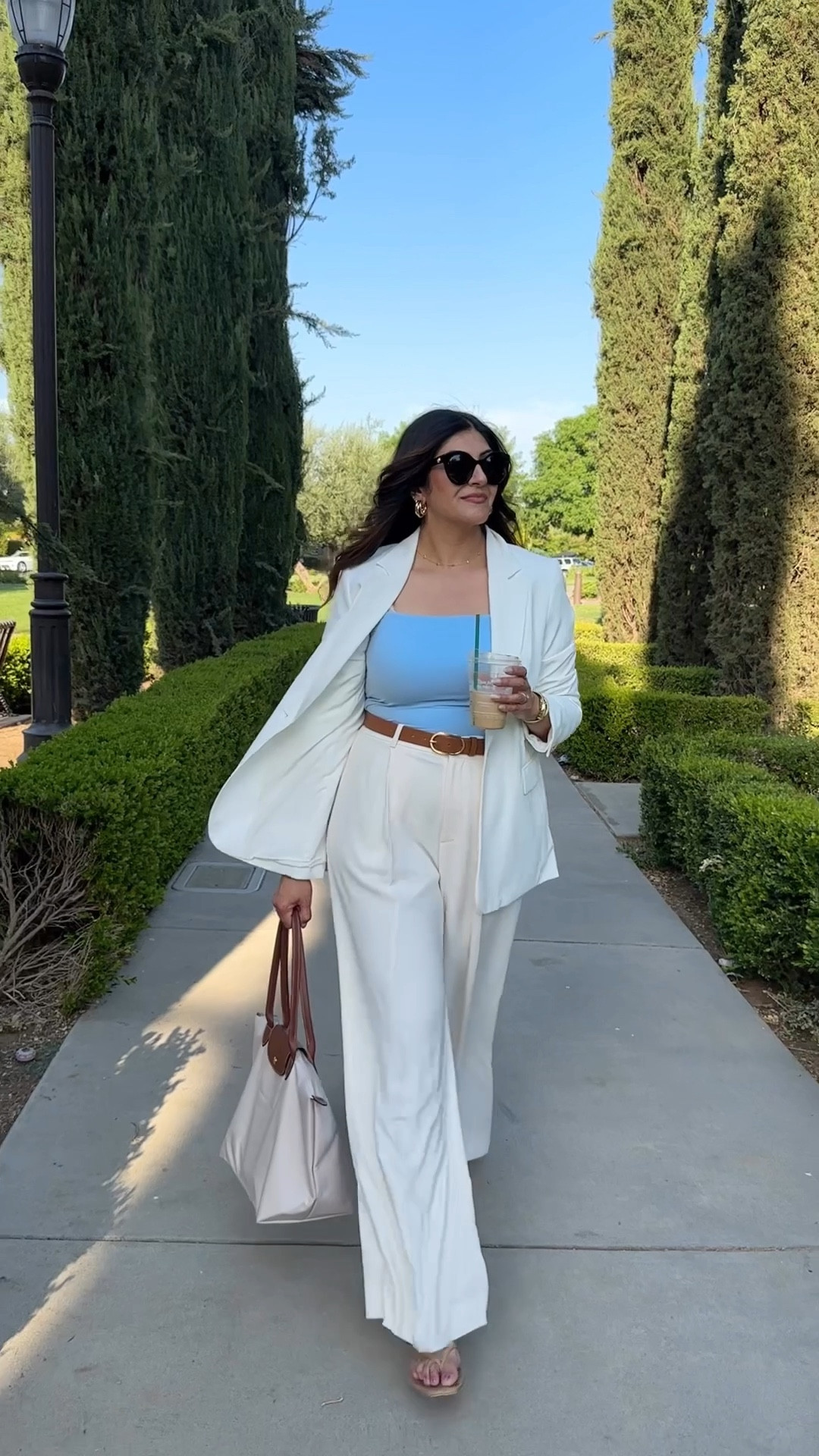 This white crepe pants are so chic for  summer workwear! Paired with this pretty blue top and open dress shirt for a work outfit you can wear in hot weather!! 

Old money aesthetic / white pants / hot weather workwear outfits / what to wear to work when it’s hot / Amazon outfits / Macys outfits / business casual outfits / chic and affordable workwear / size 10 workwear / size 8 workwear / neutral outfits 

#workwear #businesscasual #9to5chic #officeoutfit #corporateoutfit #LTKWatchNow 

#LTKSaleAlert #LTKWorkwear #LTKStyleTip