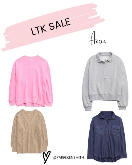LTK Sale Aerie 


Lounge wear, sweater, shacket, pullover, waffle knitfe 

#LTKstyletip #LTKSeasonal #LTKSale
