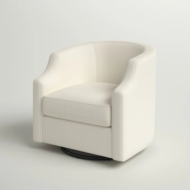 Debbie 77.47Cm Wide Polyester Swivel Barrel Chair | Wayfair Professional