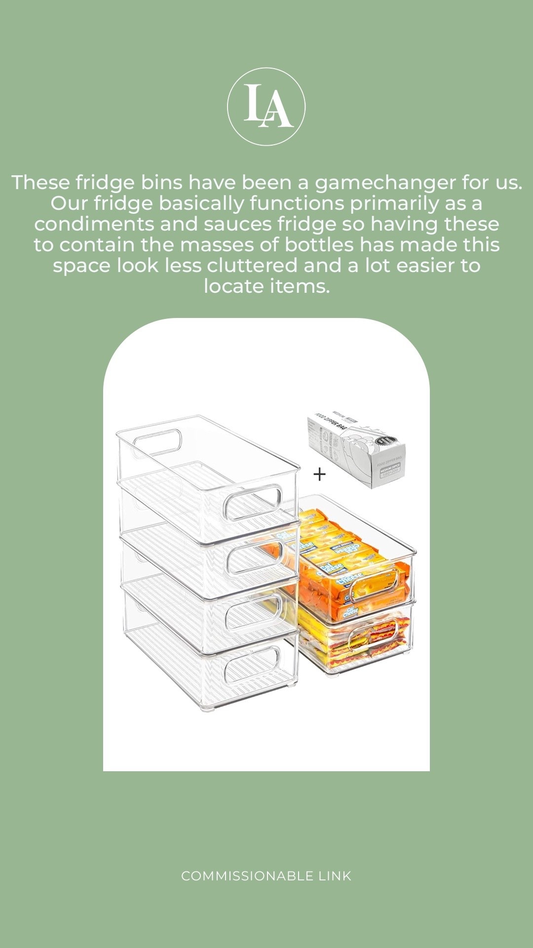 Amazon stackable fridge containers 

#LTKHome