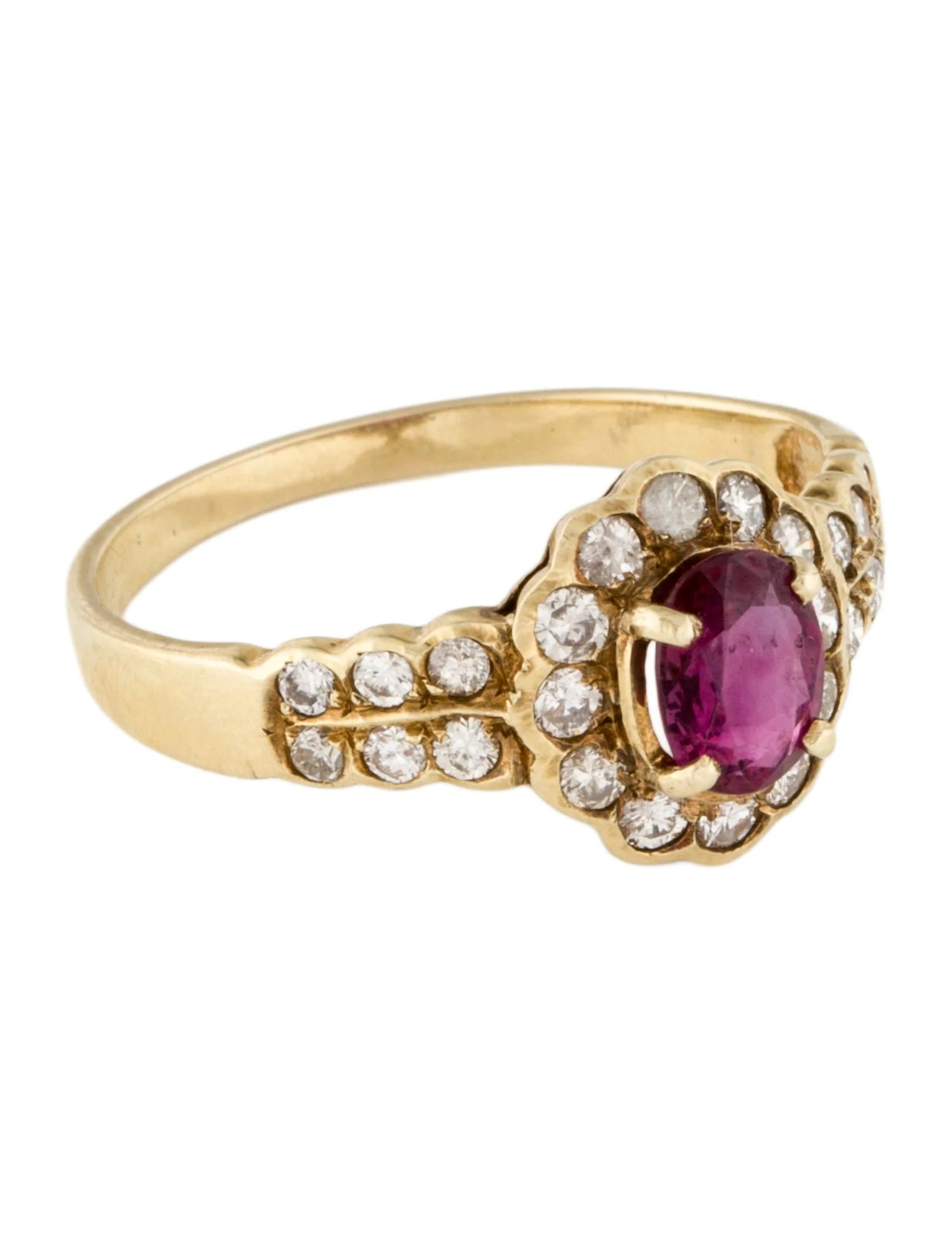 14K Ruby & Diamond Cocktail Ring | The RealReal