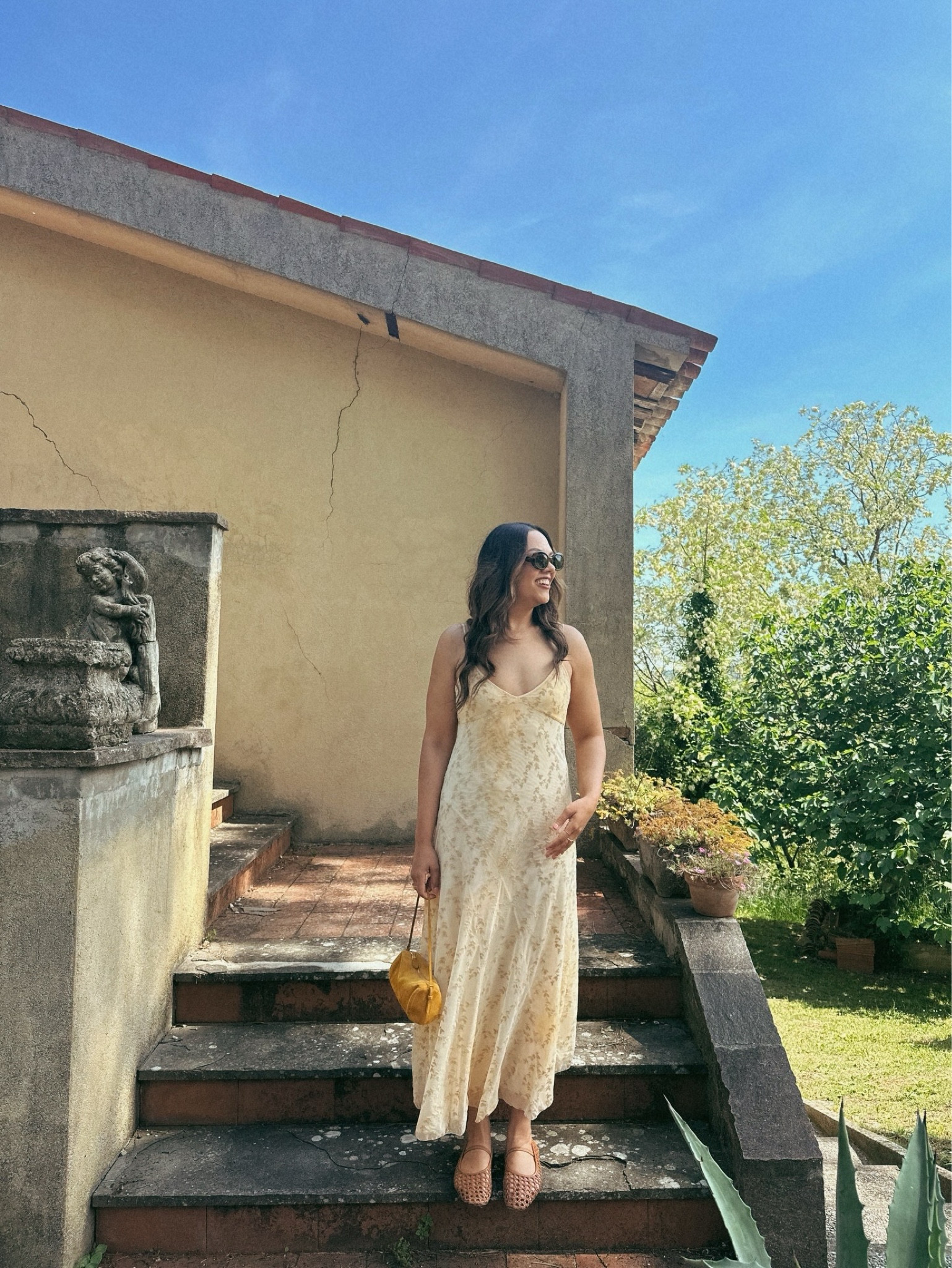 Italy outfit!

-Zara yellow midi dress, I have a large. 
-Miu Miu yellow bag. 
-Loewe sunglasses. 
-Madewell woven flats, similar linked. 


#LTKsummer #LTKtravel #LTKstyletip
