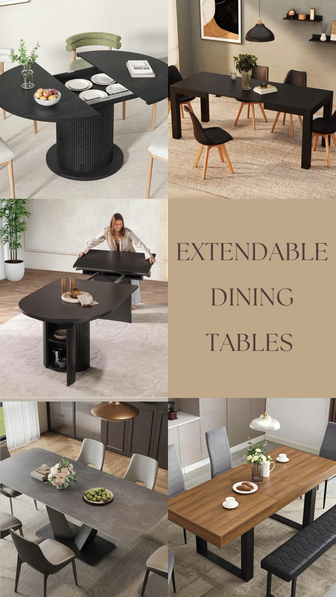 ✨ Hosting Made Easy ✨

Extendable dining tables are game changers for every home 🍽—perfect for everyday family dinners 👨‍👩‍👧‍👦 and just as ready to expand when it’s time to host holidays, game nights, or dinner parties 🥂.

What I love most:
➡️ They save space when you need it 🏡
➡️ Expand in seconds for extra seating 🙌🏾
➡️ Stylish + functional (no more mismatched folding tables!) ✨

From sleek modern designs 🖤 to timeless farmhouse styles 🌿, I’ve rounded up my favorite extendable dining tables that look gorgeous and work hard.

📌 Perfect for:
• Everyday dining 🍴
• Thanksgiving & holiday gatherings 🎁
• Hosting friends for brunch 🥞
• Family game nights 🎲

Which one would fit your space best—modern minimal or cozy traditional? 🛋



#LTKHome