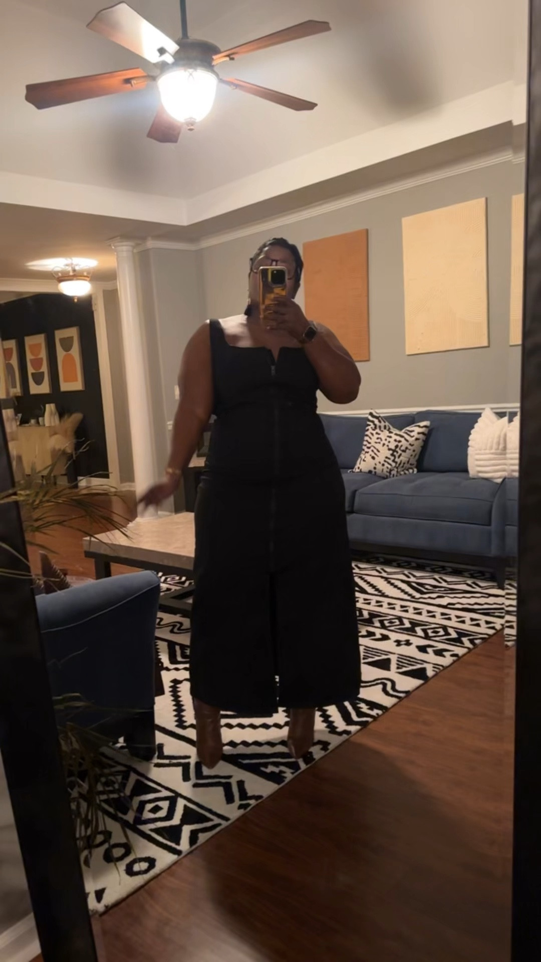 Denim dress at Target was perfect for a night out with my girls! 

#LTKOver40 #LTKStyleTip #LTKMidsize