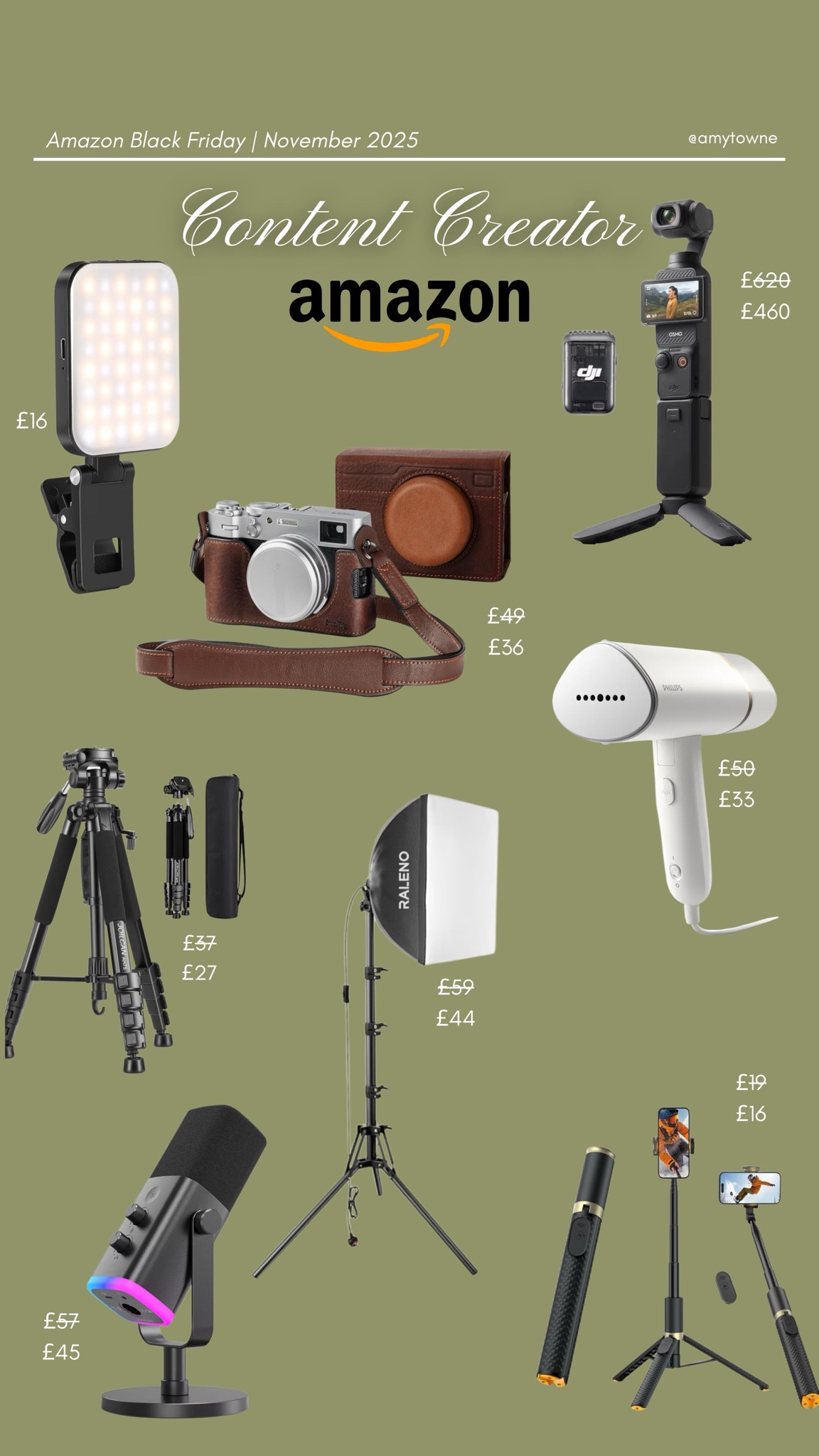 The tech & accessories that make my content life easy 🖤 After years of content creating these are now my go-tos & all discounted 🫶🏻

#LTKgiftguide #LTKsale #LTKCyberWeek