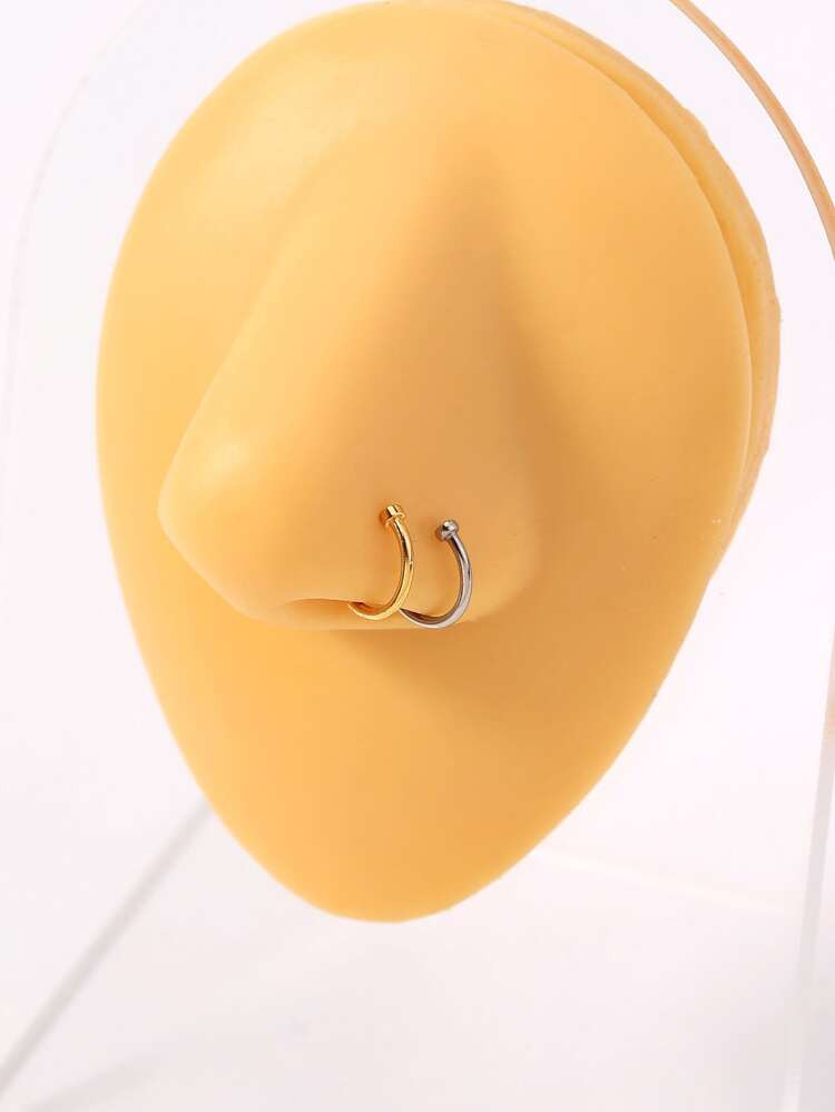 2pcs Simple Nose Cuff | SHEIN