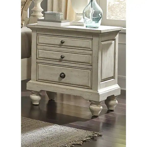 High Country Pine White Washed 2-drawer Nightstand | Bed Bath & Beyond