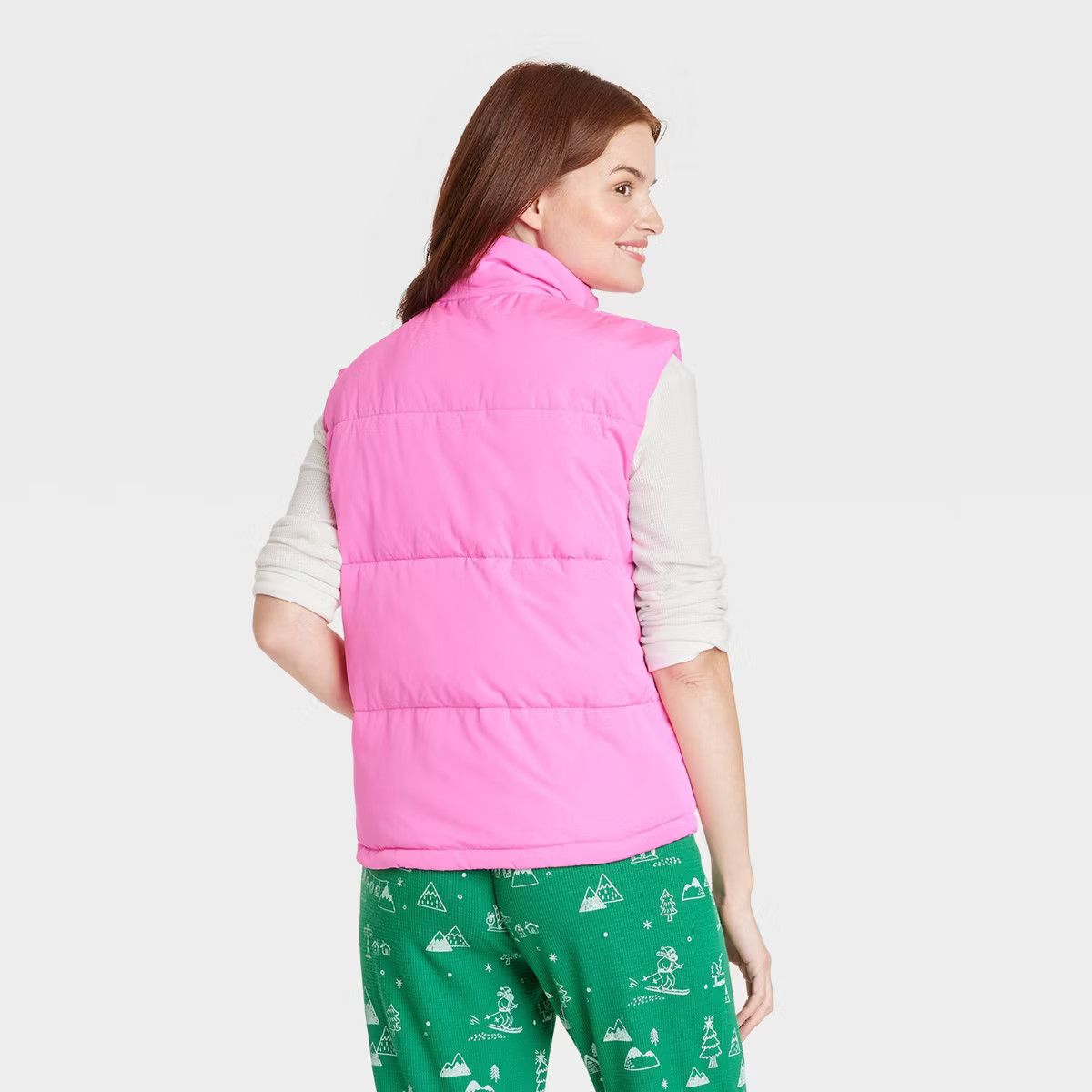 Women's Matching Family Puffer Vest - Wondershop™ Pink | Target