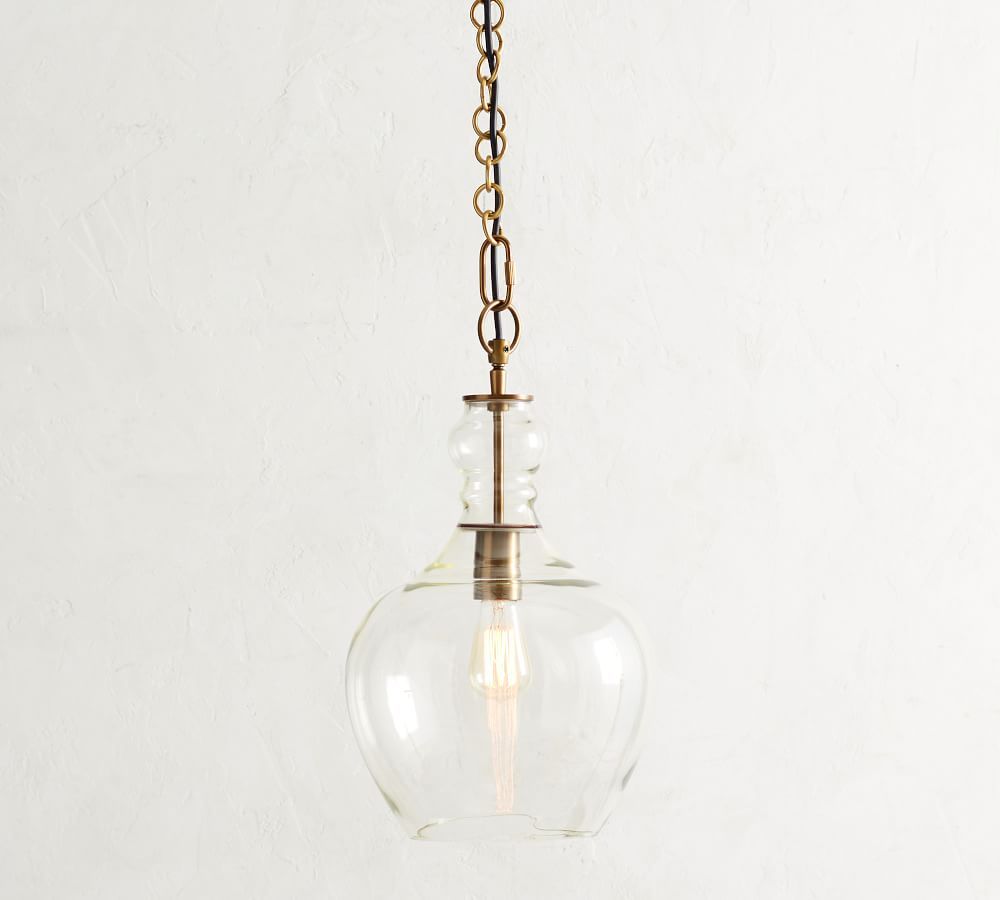 Flynn Recycled Glass Pendant | Pottery Barn (US)