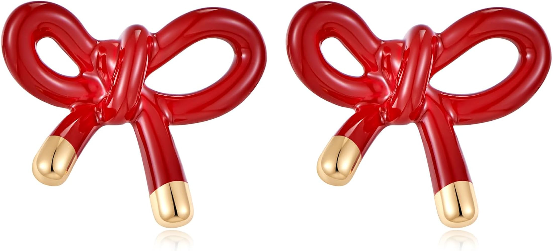 MUYAN Gold Bow Butterfly Stud Earrings Fashion Jewelry for Women | Amazon (US)