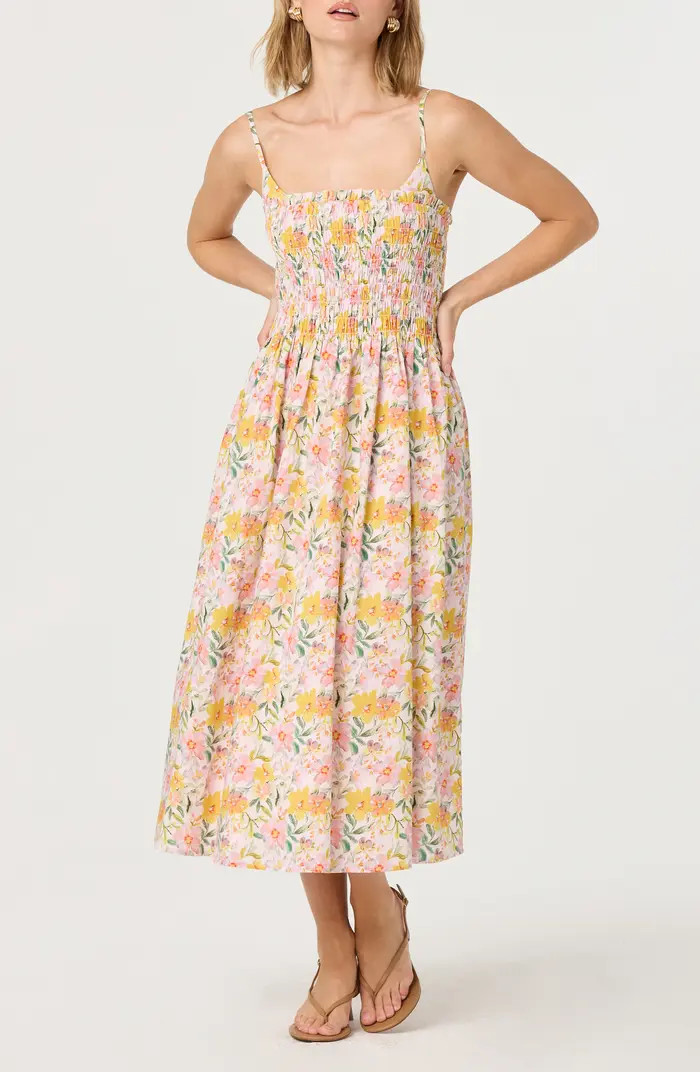 Floral Print A-Line Dress | Nordstrom Rack