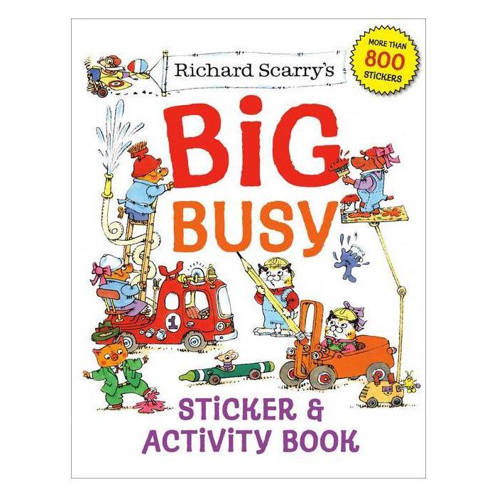 Richard Scarry's Big Busy Sticker & Activity Book - (Paperback) | Target
