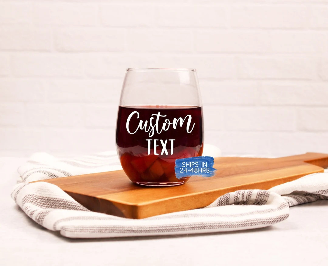 Personalized Stemless Wine Glasses Personalized Wine Glasses - Etsy | Etsy (US)