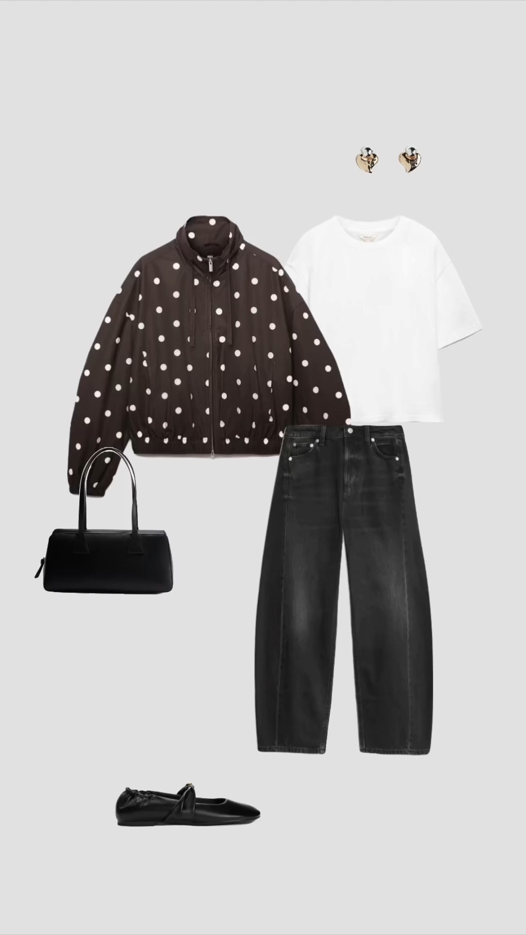 Summer - Autumn Transitional Outfit 🤎

• polka dot funnel neck jacket white cotton T-shirt women’s uk 2026 outfits casual outfit black barrel jeans ballet flats Mary Jane shoes shopping outfit date day outfits city break outfits college outfit uni outfit sixth form outfits  everyday outfit ideas fall outfit ideas new season September outfits •

#LTKFashionMonth #LTKuk #LTKautumn